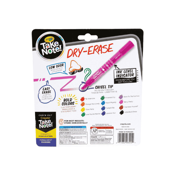 Crayola Take Note 12pk Whiteboard Markers Ideal for Impactful Presentations