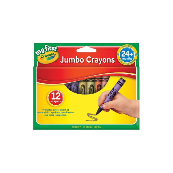 Crayola My First Jumbo Crayons - Safe Fun Art Supplies for Young Children