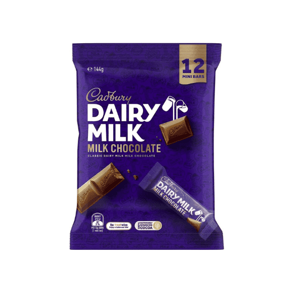 Cadbury Dairy Milk Chocolate Share Pack 144g of Pure Chocolate Bliss