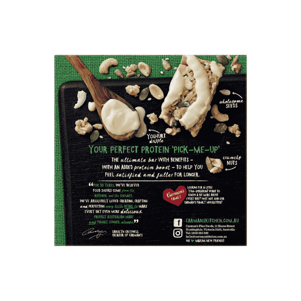 Carman's Protein Bar Treats Coconut Yoghurt & Roasted Nut 200g