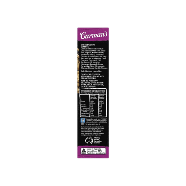 Carman's Muesli Bar Super Berry Convenient 6-Pack 270g