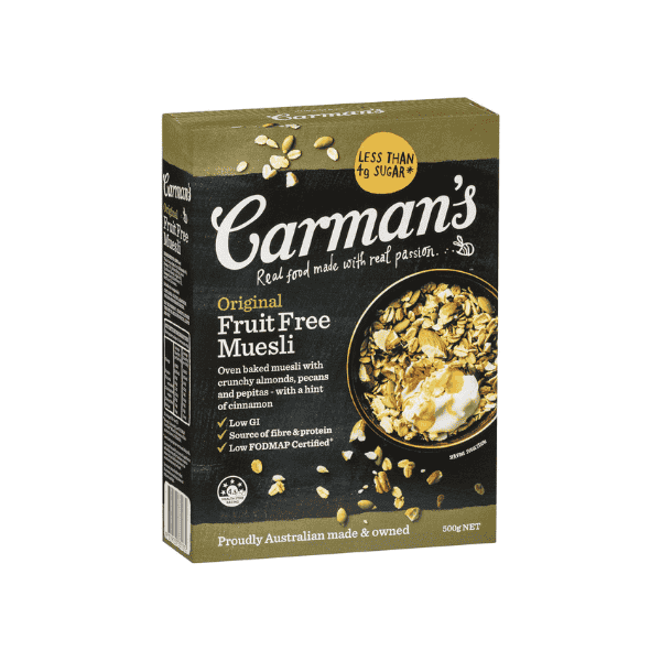 Carman’s Muesli Toasted Original Fruit-Free 500g Nutritious and Tasty Breakfast