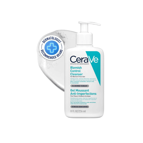 CeraVe Blemish Control Cleanser Gel 236ml Face Wash for Blackheads