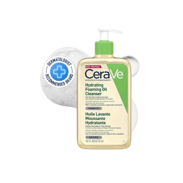 CeraVe Hydrating Foaming Oil Cleanse Gentle Face & Body Wash 473ml