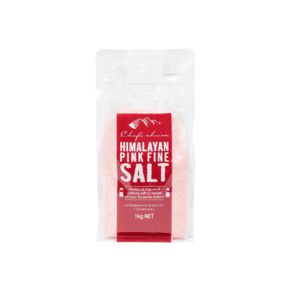 Chef's Choice Natural Himalayan Fine Rock Salt 1 kg – Pure and Premium Quality for Cooking