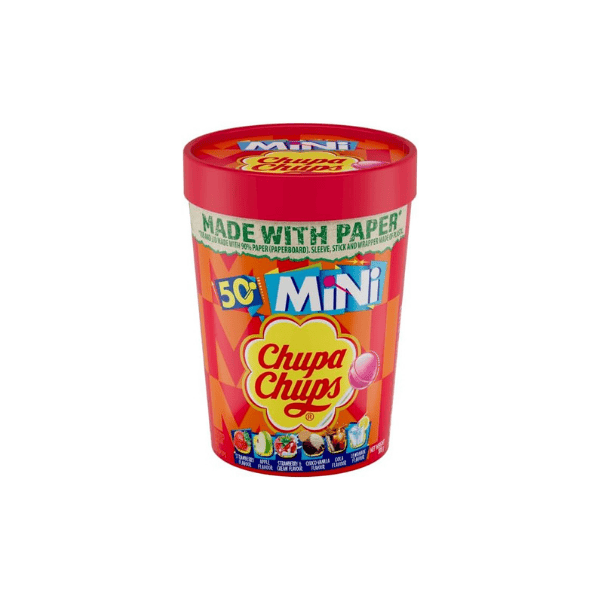 Chupa Chups Mini Tube Lollipops 50 Count Variety for Every Occasion