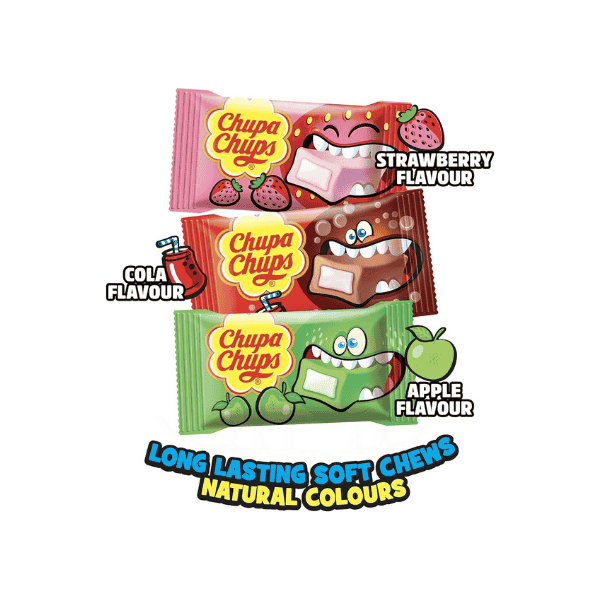 Chupa Chups Assorted Chew Bag 175g of Deliciously Chewy Treats