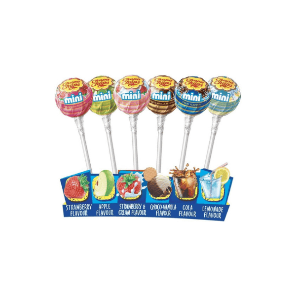 Chupa Chups Mini Tube Lollipops 50 Count Variety for Every Occasion