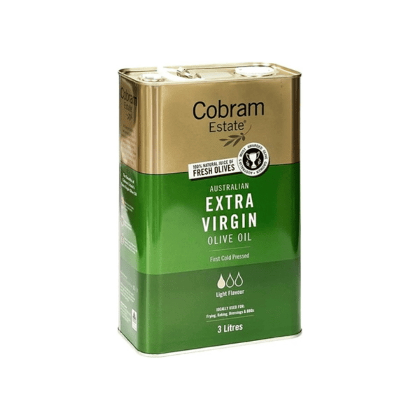 Cobram Estate Light Extra Virgin Olive Oil 3L – Premium Smooth & Versatile for Cooking