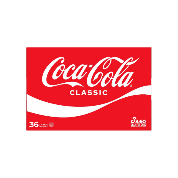 Coca-Cola Classic 36 Pack Cans (375 mL)