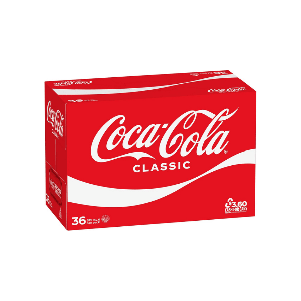 Coca-Cola Classic 36 Pack Cans (375 mL)