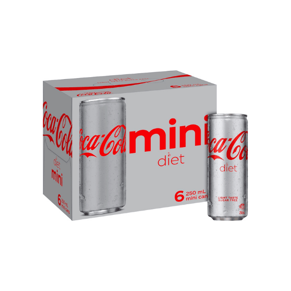 Coca-Cola Diet Mini Can Multipack (6 x 250 mL)