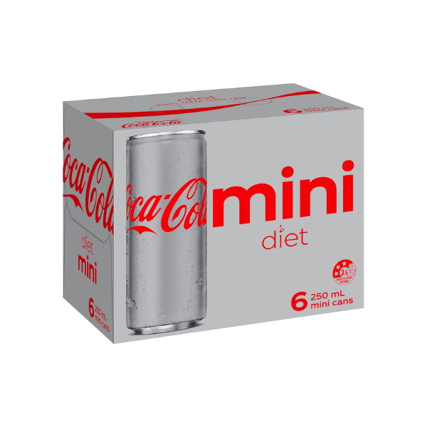 Coca-Cola Diet Mini Can Multipack (6 x 250 mL)