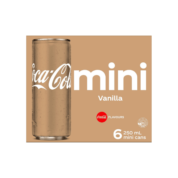 Coca-Cola Vanilla Mini Can Multipack (6 x 250 mL)