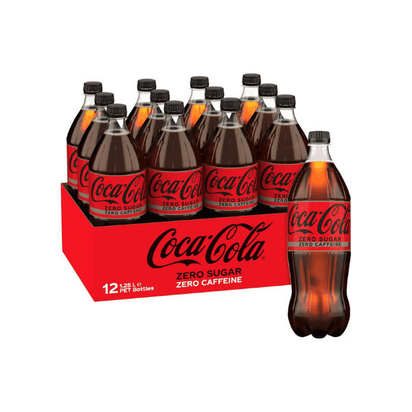 Coca-Cola Zero Sugar Caffeine Free Multipack Bottles (12 x 1.25 L)