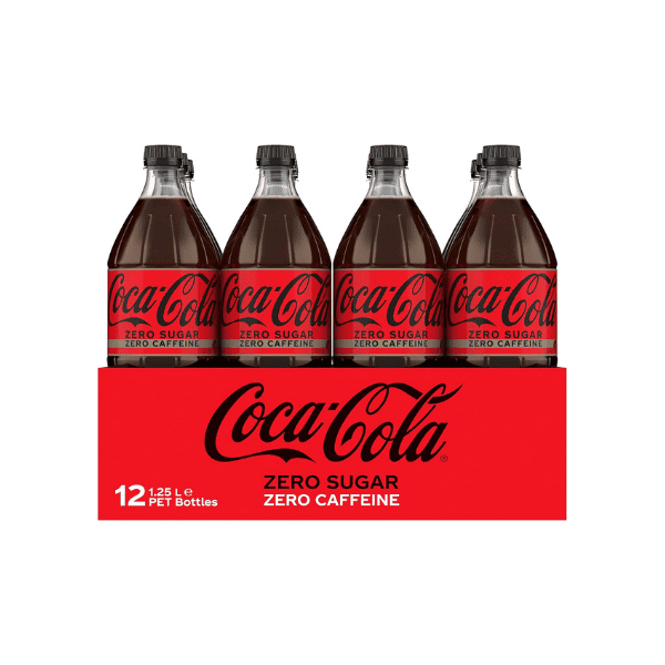 Coca-Cola Zero Sugar Caffeine Free Multipack Bottles (12 x 1.25 L)