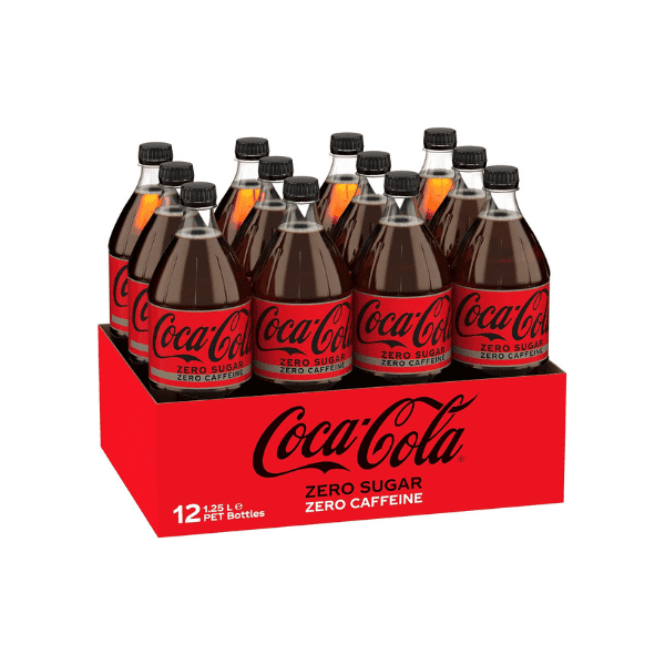 Coca-Cola Zero Sugar Caffeine Free Multipack Bottles (12 x 1.25 L)