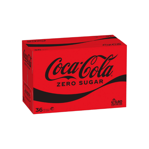 Coca-Cola Zero Sugar 36 Pack Cans (375 mL)