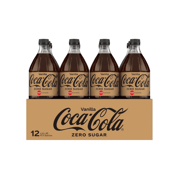 Coca-Cola Zero Sugar Vanilla Multipack Bottles (12 x 1.25 L)