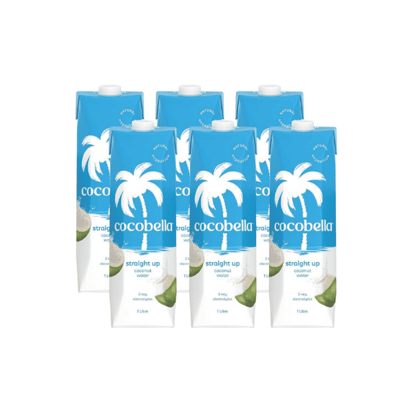 Cocobella Coconut Water Straight Up - 6 x 1L | Hydrate Naturally