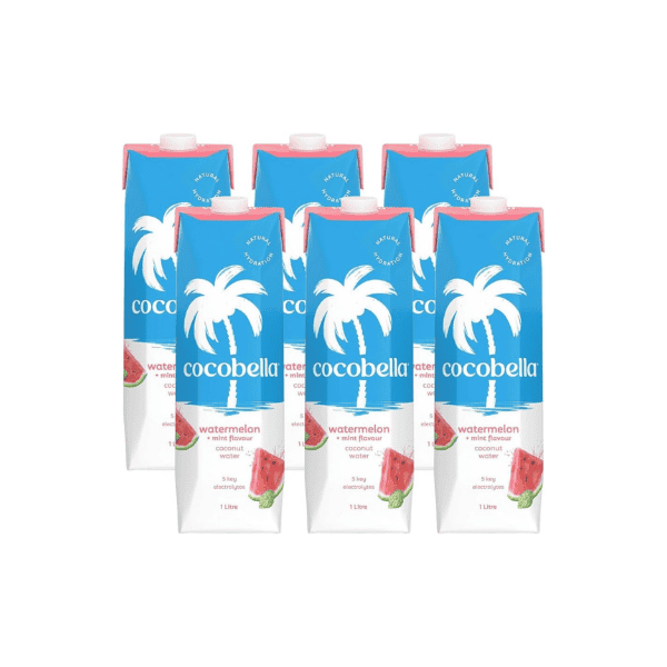 Buy Cocobella Coconut Water with Watermelon & Mint - 6 x 1L | Refreshing Hydration