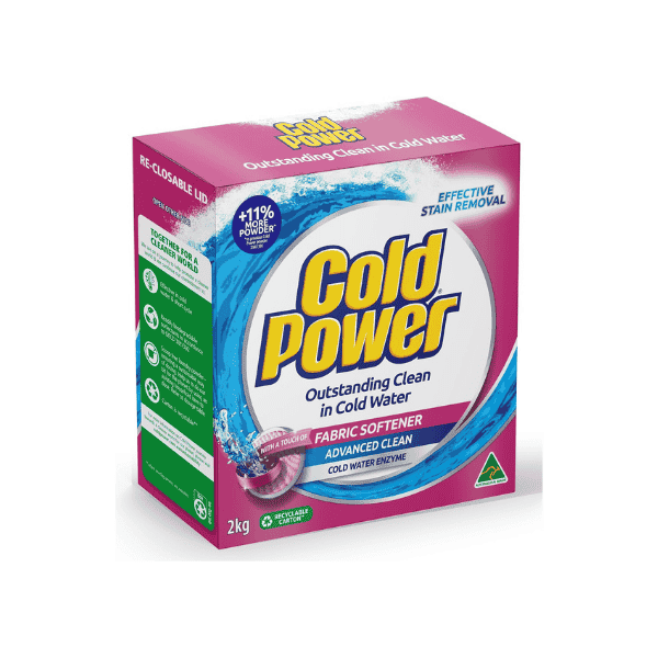 Cold Power 2-in-1 Laundry Detergent 2kg Powder with Touch of Softener