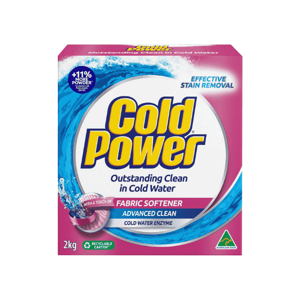 Cold Power 2-in-1 Laundry Detergent 2kg Powder with Touch of Softener