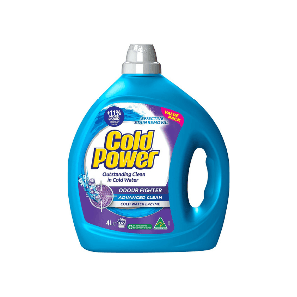 Cold Power 4L Laundry Detergent Liquid Effective Odour Control