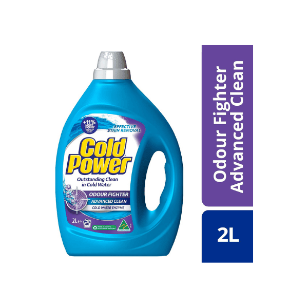 Cold Power 2L Laundry Detergent Liquid Effective Odour Control