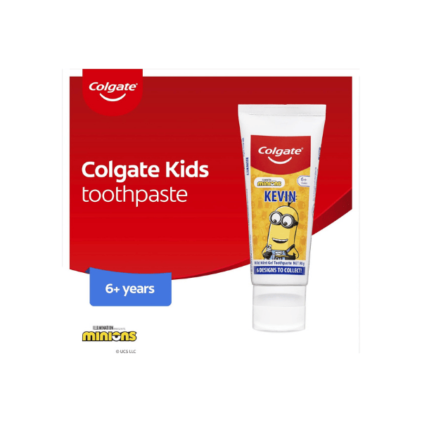 Colgate Kids Minions Toothpaste Mild Mint Gel for Children 90g Sugar Free