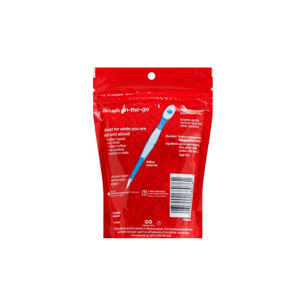 Colgate Max Fresh Wisp Peppermint Disposable Mini Toothbrushes 24 Count (Single Pack)