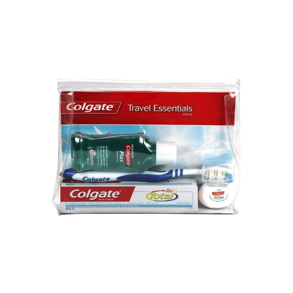 Colgate Travel Essentials Oral Care Kit 4 Piece Set