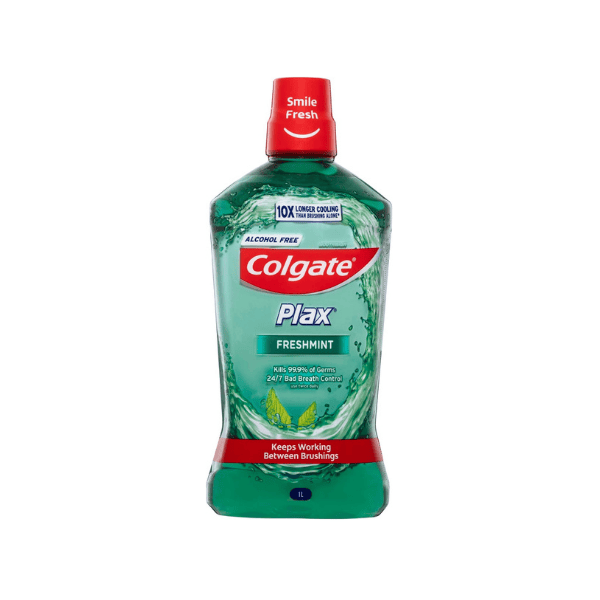 Colgate Plax Antibacterial Mouthwash Alcohol Free 1L