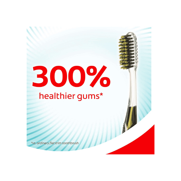 Colgate Slim Soft Advanced Charcoal Manual Toothbrush Single Pack Ultra Soft Bristles