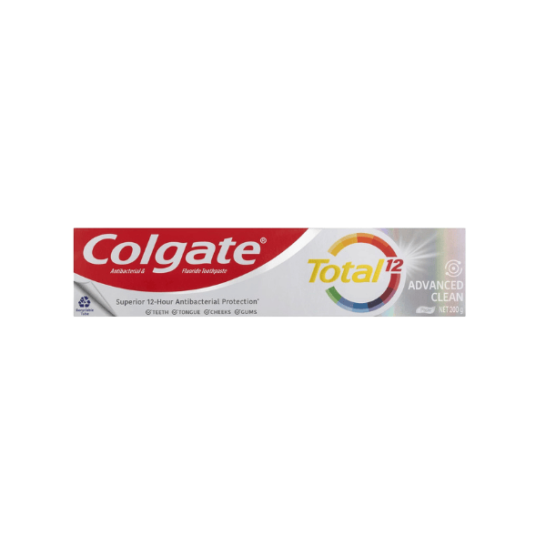 Colgate Total Advanced Clean Antibacterial Toothpaste 200g Multi Benefit Formula for Whole Mouth Health