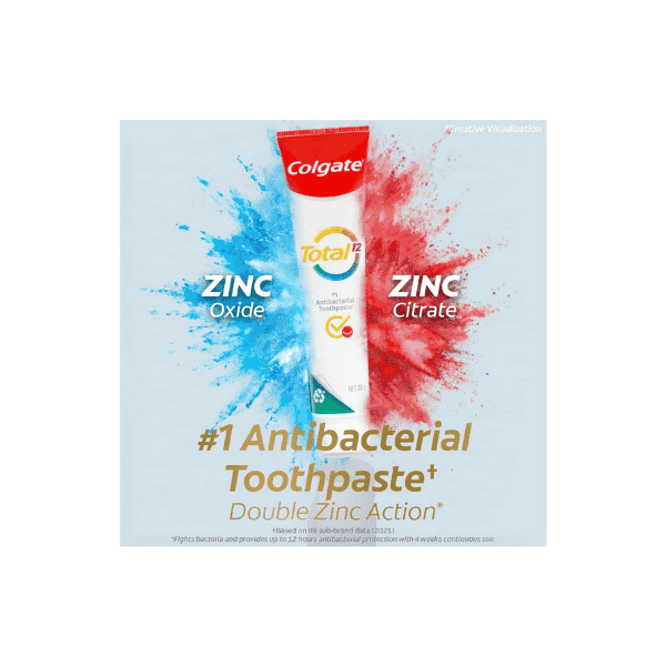 Colgate Total Advanced Clean Antibacterial Toothpaste 200g Multi Benefit Formula for Whole Mouth Health