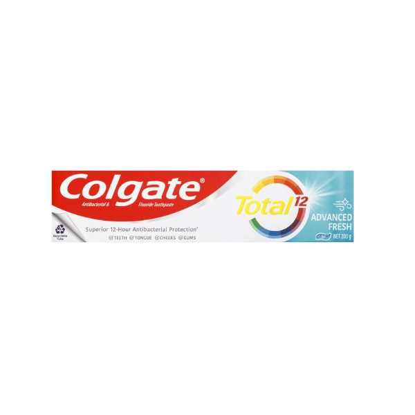 Colgate Total Advanced Fresh Gel Toothpaste 200g Antibacterial Whole Mouth Health