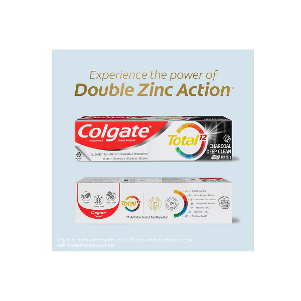 Colgate Total Charcoal Deep Clean Toothpaste 200g