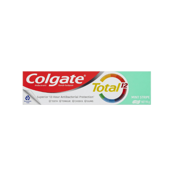 Colgate Total Mint Gel 115g Antibacterial Toothpaste for Whole Mouth Health