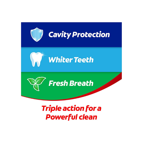 Colgate Triple Action Toothpaste 210g Value Pack Original Mint with Micro Cleaning Minerals