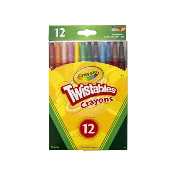 Crayola Twistables Crayons - 12 Pack of Child Safe Nontoxic Colors for Art