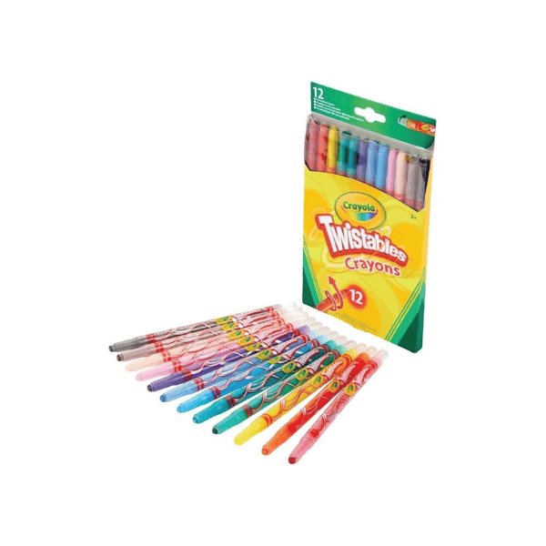 Crayola Twistables Crayons - 12 Pack of Child Safe Nontoxic Colors for Art