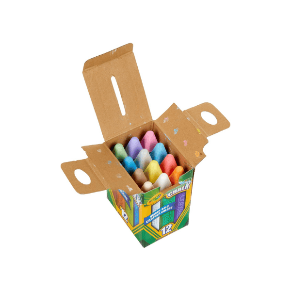 Crayola 12pk Sidewalk Chalks - Non-Toxic, Washable Fun for Kids Outdoors