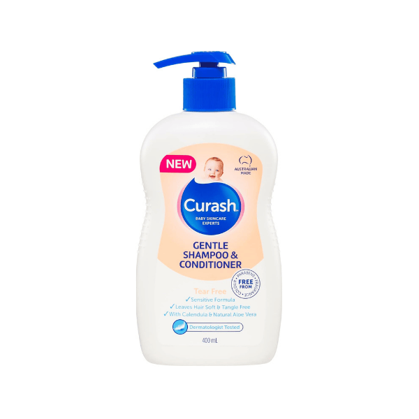 Curash Gentle Shampoo Conditioner 400ml for Newborns and Toddlers