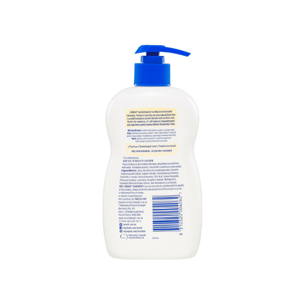 Curash Head to Toe Wash 400ml for Newborns and Sensitive Skin Natural Ingredients