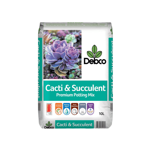 Debco 10L Cacti & Succulent Potting Mix Perfect for Stronger Roots & Healthy Succulents