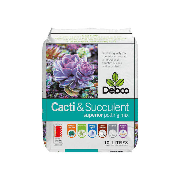 Debco 10L Cacti & Succulent Potting Mix Perfect for Stronger Roots & Healthy Succulents