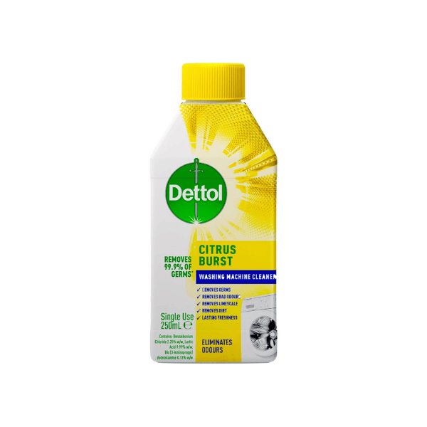 Dettol Antibacterial Laundry Cleaner 250ml Refreshing Lemon Formula pack of 6