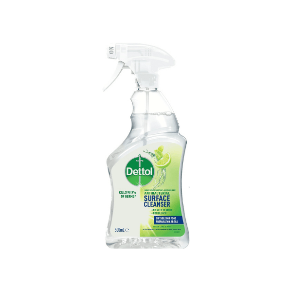 Dettol 6-Pack Antibacterial Surface Cleaner  500ml Fresh Lime & Mint