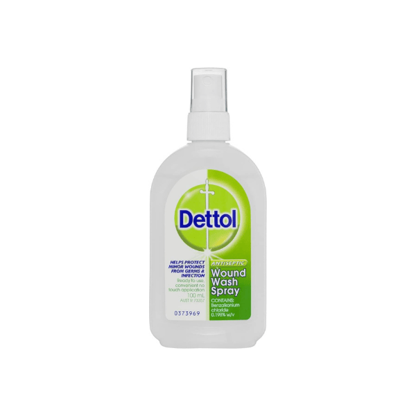 Dettol Disinfectant Wound Wash Spray 100ml Antiseptic Protection